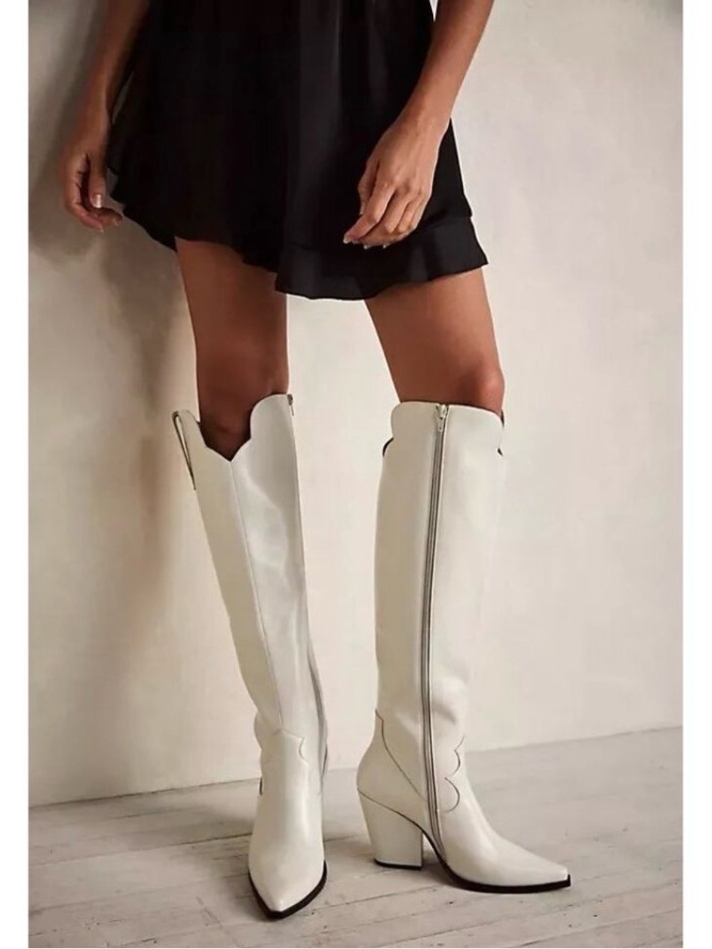 Jeffrey Campbell x Free People Iris Over The Knee Cowboy Western Boots size 6